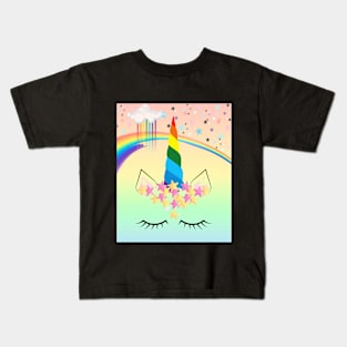 Unicorn Rainbow Kids T-Shirt